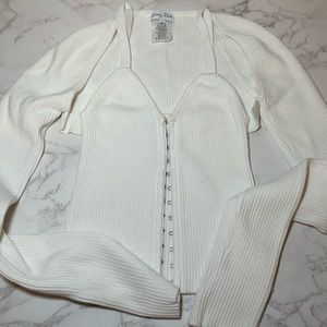 Two Piece Sweater Tank and Bolero Set